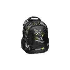 Smiley ergonomikus iskolatáska, hátizsák - 2 rekeszes - Black (SM25LT-260) iskolatáska