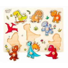 Smily Play Dinoszauruszok - 7 darabos fa puzzle (SPW83809) puzzle, kirakós