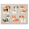Smily Play Kutyák - 6 darabos fa puzzle (SPW83806)