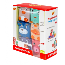 Smily Play Puha szenzoros kockák 6 darabos készlet (SP84490) kreatív és készségfejlesztő