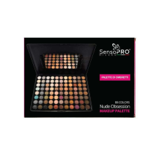 Sminkkészlet, SensoPro, Szemhéjfesték paletta, 88 szín, Nude Obsession, Nude megszállottság szemhéjpúder