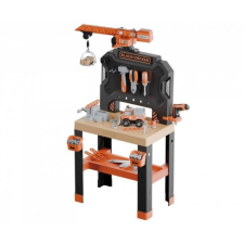 Smoby : Black and Decker szerelőasztal daruval (7600360741) (7600360741) kreatív és készségfejlesztő