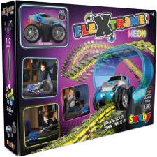 Smoby Flextreme neon versenypálya autóval kezdőkészlet autópálya és játékautó