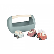 Smoby Little Kisautó szett tárolóval - Színes (3 darabos) (7600140204) autópálya és játékautó