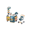 Smoby Szupermarket elektronikus pénztárgéppel és bevásárlókocsival kék - bézs (350239)