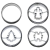 Smolík SMOLÍK KARÁCSONY 015, 4 darabos készlet, átm: 40 mm, ón