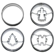 Smolík SMOLÍK KARIKA, KARÁCSONY 015 4 darabos készlet, átm. 40 mm, ónozott sütés és főzés