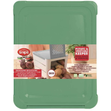 SNIPS Snips 000500 zöldségtároló doboz, világosbarna és zöld színben papírárú, csomagoló és tárolóeszköz