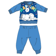 Snoopy hosszú vékony baba pizsama - pamut jersey pizsama - világoskék - 80 gyerek hálóing, pizsama