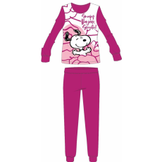  Snoopy női vékony pamut pizsama - jersey pizsama - pink - XL