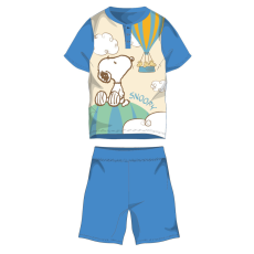  Snoopy rövid ujjú nyári pamut pizsama - gyerek jersey pizsama - világoskék - 110