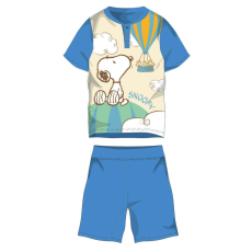  Snoopy rövid ujjú nyári pamut pizsama - gyerek jersey pizsama - világoskék - 98