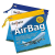 Snopake Ltd. Snopake AirBag tasak utazáshoz, zipzáros, 20x20cm