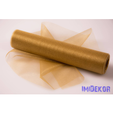 Snow Organza 23,5cm x 10m dekorációs anyag - Arany dekorációs kellék
