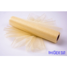 Snow Organza 23,5cm x 10m dekorációs anyag - Krém dekorációs kellék