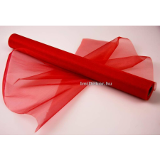  Snow Organza 47cm x 10m dekorációs anyag - Piros dekorációs kellék