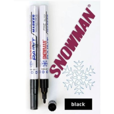 Snowman CP750/CP12 lakkmarker fekete kerek hegy filctoll, marker