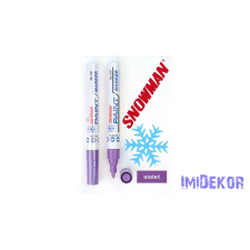  Snowman lakkfilc vastag CP - Lila dekorációs kellék