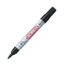Snowman NG-12 alkoholos marker fekete, kerek hegy 1-3mm filctoll, marker