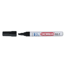 Snowman NG-12F alkoholos marker fekete, vágott hegy 1-3mm filctoll, marker