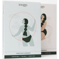 SNUGGS Period Underwear Classic: Medium Flow menstruációs női alsó közepesen erős vérzéshez méret L 1 db gyógyászati segédeszköz