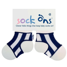Sock Ons gyerek zoknihuzatok, Navy Stripes 0-6 m h