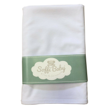  Soffi Baby takaró pamut dupla fehér 80x100cm babaágynemű, babapléd
