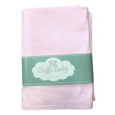 Soffi Baby takaró pamut dupla rózsaszín 80x100cm babaágynemű, babapléd