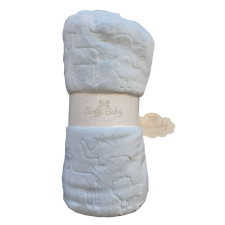  Soffi Baby takaró plüss dupla kék zoo 75x100cm babaágynemű, babapléd