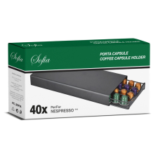  Sofia fiókos kapszulatartó 40 db-os Nespresso, Cremesso és Delizio kapszulához kávé