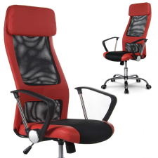 SOFOTEL Fotel biurowy nowoczesny wysoki Sofotel Rio czerwony forgószék