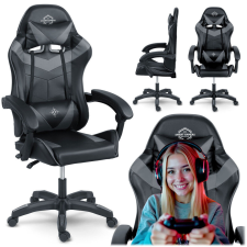 SOFOTEL Sofotel Draknor játékszék fekete és szürke forgószék