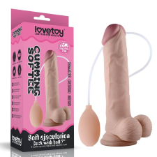  Soft Ejaculation Cock With Ball 9” Flesh műpénisz, dildó
