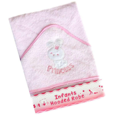 Soft Touch Babywear Soft Touch törölköző kapucnis rózsaszín nyuszis babatörülköző, kifogó