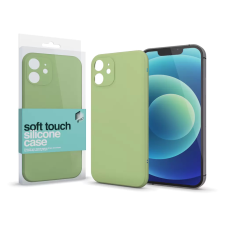  Soft Touch Silicone Case Slim világoszöld Apple iPhone 14 Pro Max készülékhez tok és táska