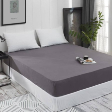 Sofy pamut gumis lepedő, 100x200 cm - sötétszürke színben - MS-558 lakástextília