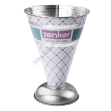 Sokféle beosztással ellátott Zenker fém mérőpohár konyhai eszköz
