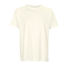 SOL'S BOXY széles fazonú organikus férfi rövid ujjú póló SO03806, Creamy White-L