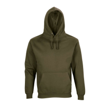 SOL'S Condor, unisex kapucnis pulóver, SO04181-03815, Army-M férfi pulóver, kardigán