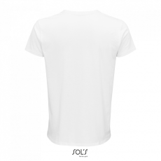 SOL'S CRUSADER férfi környakas rövid ujjú póló organikus pamutból SO03582, White-4XL