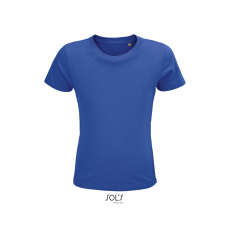 SOL'S CRUSADER KIDS környakas rövid ujjú pamut gyerek póló SO03580, Royal Blue-4A