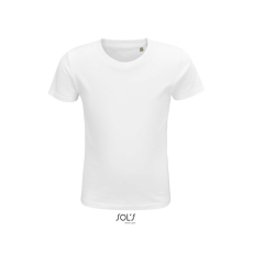 SOL'S CRUSADER KIDS környakas rövid ujjú pamut gyerek póló SO03580, White-10A