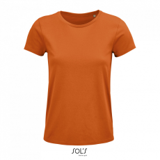 SOL'S CRUSADER organikus pamutból készült Női rövid ujjú póló SO03581, Orange-M