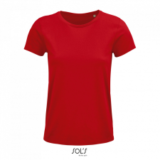 SOL&#039;S CRUSADER organikus pamutból készült Női rövid ujjú póló SO03581, Red-3XL női póló