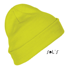 SOL'S egyszínű kötött sapka SO01664, Neon Yellow-U munkaruha