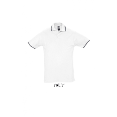 SOL'S Férfi galléros póló SOL'S SO11365 Sol'S practice Men - polo Shirt -S, White/Navy