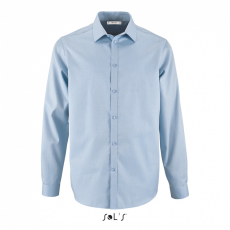 SOL'S Férfi ing SOL'S SO02102 Sol'S Brody Men - Herringbone Shirt -2XL, Sky Blue