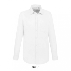 SOL'S Férfi ing SOL'S SO02920 Sol'S Boston Fit - Long Sleeve Oxford Men'S Shirt -2XL, White