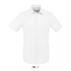 SOL'S Férfi ing SOL'S SO02921 Sol'S Brisbane Fit - Short Sleeve Oxford Men'S Shirt -L, White