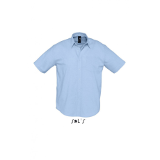 SOL'S Férfi ing SOL'S SO16010 Sol'S Brisbane - Short Sleeve Oxford Men'S Shirt -4XL, Sky Blue